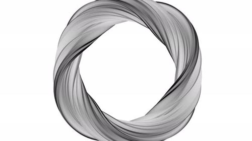 Animation glowing white circle wave background