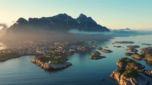 A Slice of Heaven: Discover the Charming Town on a Lake Surrounded by Mountains 4K