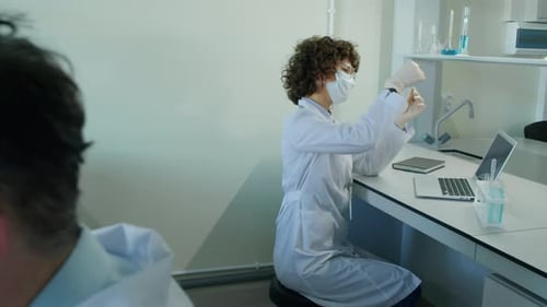 Team of Scientists Doing Research in Lab
