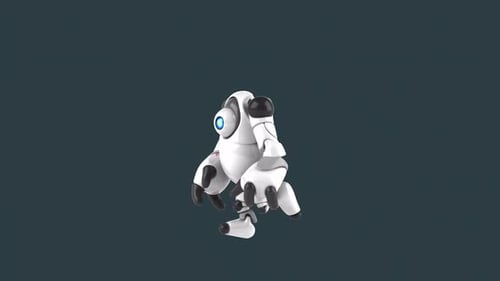 Fun 3D robot dancing (with alpha channel)