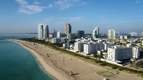 Miami Beach Aerial Drone Flyover