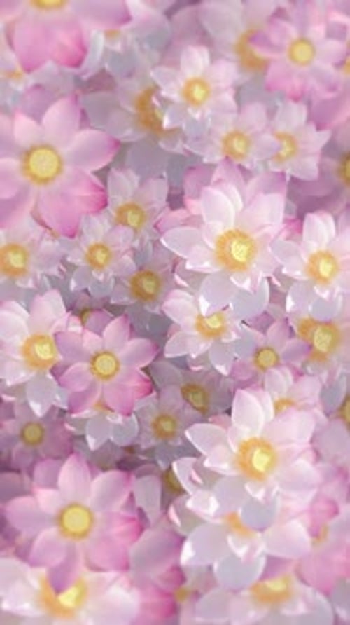 Soft Pink Lotus Flower Bloom Vertical Loop Background