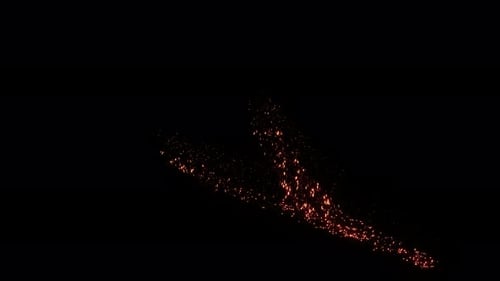 Dynamic Golden Sparkling Particle Trails Animation
