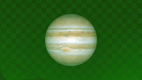 Animation des Jupiter-Planeten im Weltraum. 2252
