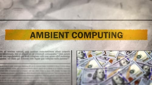 Ambient Computing Newspaper Headline Text Highlight Reveal