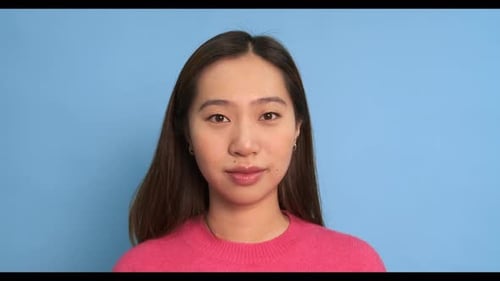 Young Adult Smiling Portrait Close Up