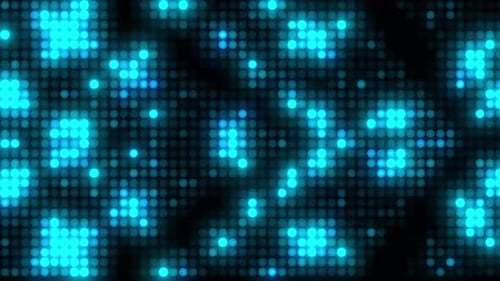 Dynamische Anzeige glühender Blaulichter für technologische Innovation