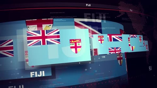 Fiji Flag World News Intro