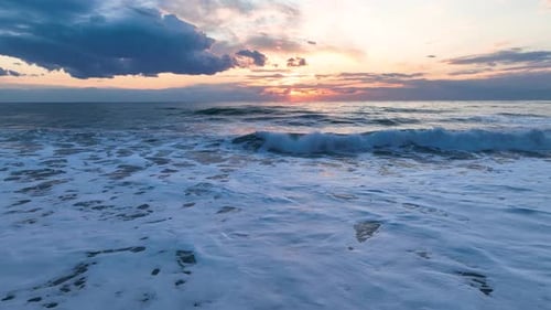 Waves White Foam Ocean