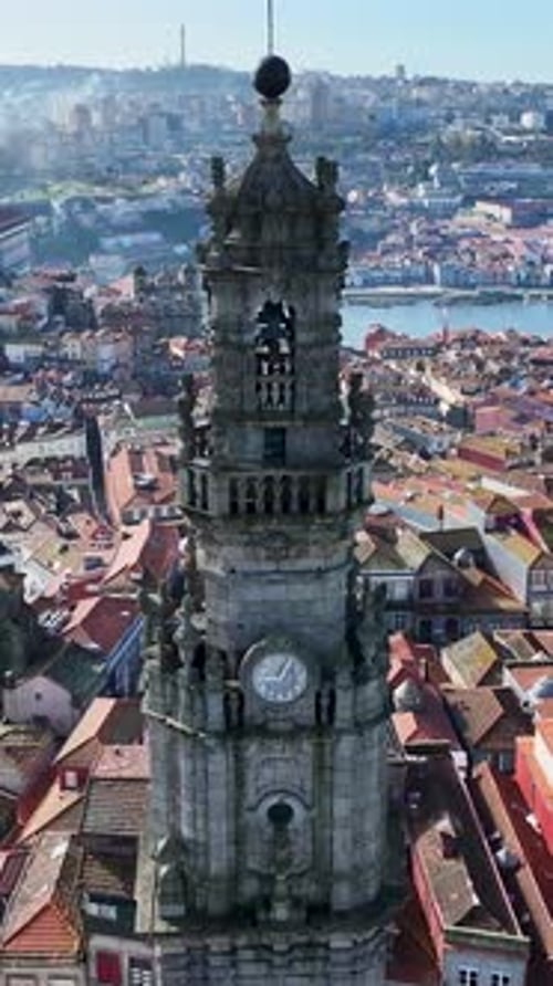 Clerigos Church At Porto In Porto District Portugal.
