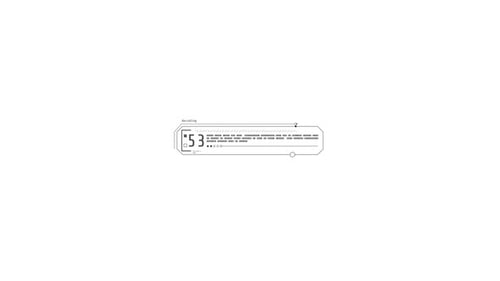 HUD-Elementanimation eines Frames mit Textdekodierung