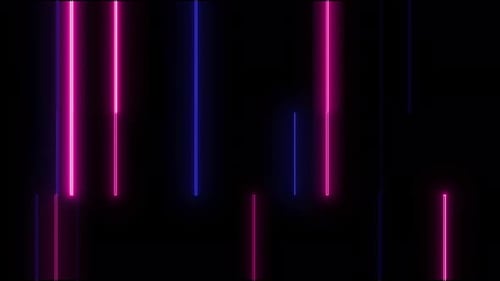 Background Seamless Loop Animation, Animation Of Glowing Neon Lights Moving, Glowing Neon
