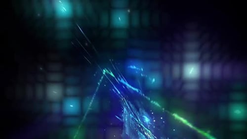 Colorful Ice Shape Triangular Tunnel Animation