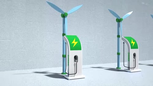 EV Charging Station, Clean energy filling technology, Electric car charging