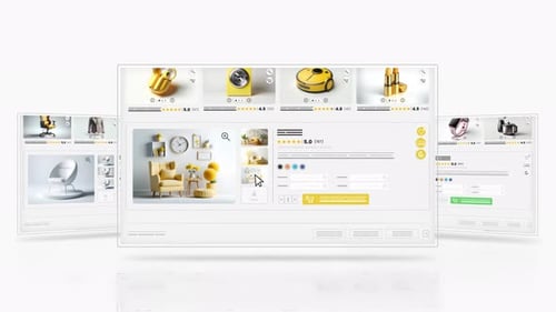 Animated E-commerce Website User Interface Shopping Experience