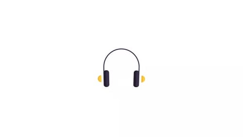 Headphones Icon Animation