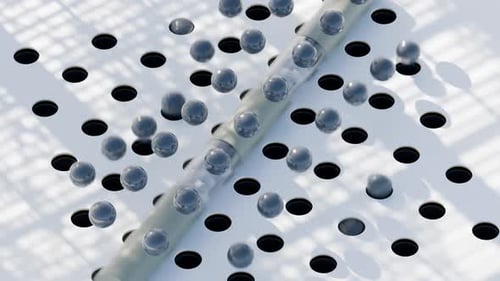 Jumping Marbles Loop 3D Animation