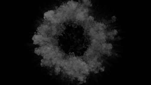 Dynamic Smoke Cloud Burst Reveal Animation