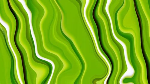 Abstract Green Trendy Liquid Wave Background