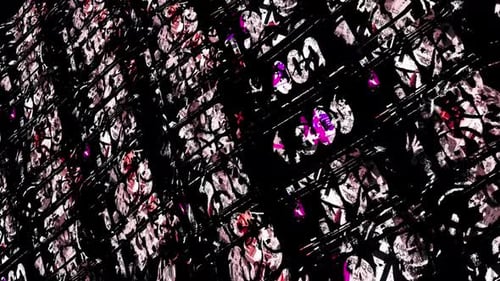 Tile Strobe Number VJ Background
