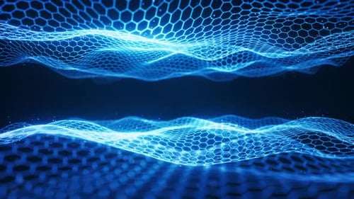 Digital hexagonal graphic background