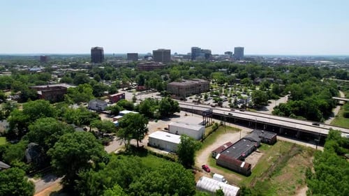 Long Shot Aerial, Columbia SC Skyline, Columbia South Carolina
