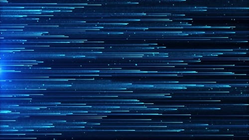 Abstrakte blaue digitale Partikel-Hintergrundschleife