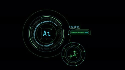 Animated Infographics on the Theme of Artificial Intelligence and Chatbot
