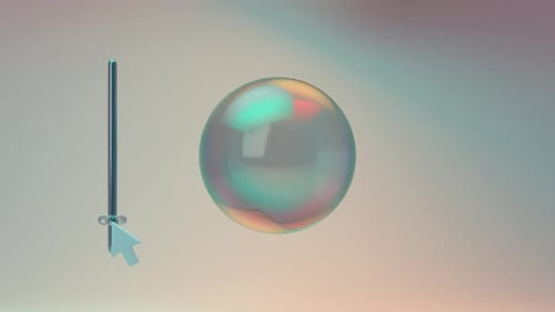 Digital Interface Animation of animated spheres