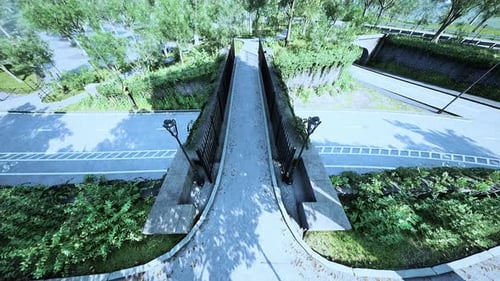 Aerial View of Beautiful Park