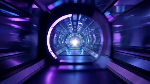 Aesthetic Blue Neon Loop Motion Background