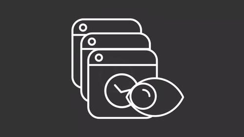 Animated Line Icon for App Activity and Monitoring