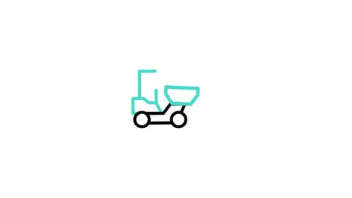 Bucket Wheel Excavator Animated Icon