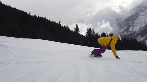 Snowboarderin