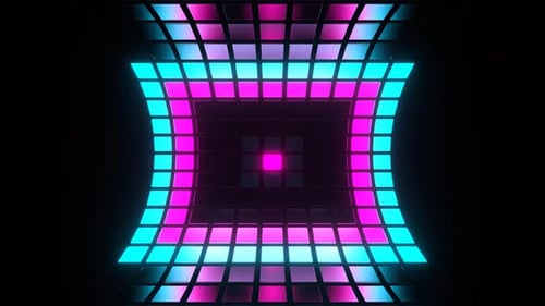 Cyan And Pink Changing Light Effect Background Vj Loop In 4K