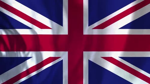 Seamless Looping Union Jack Flag