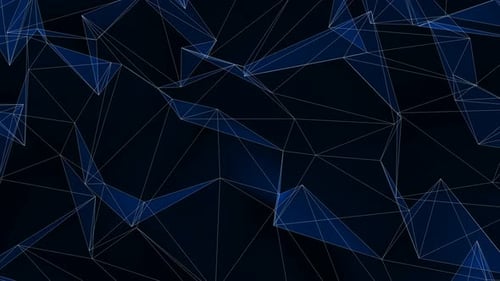 Animated Blue Digital Plexus Network Background