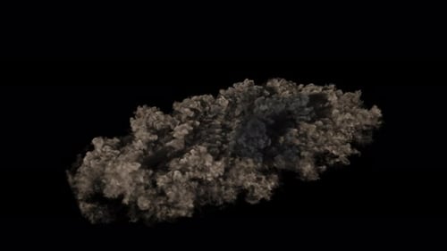 Staub- und Sandexplosion auf transparentem Hintergrund