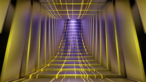 Gold And Purple Roundabout Circulation Background Vj Loop In HD