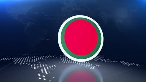 Futuristic Digital Channel Intro with Chevron Transition