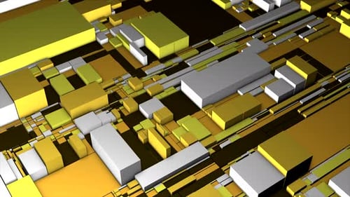 Abstract Digital Cubes and Lines Technology Background