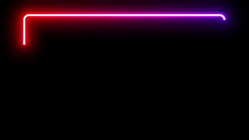 Square Shape Glowing Neon Lines animation video gaming BG
