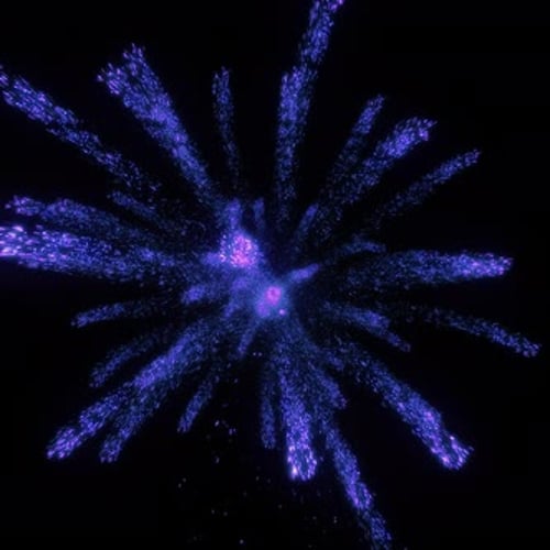 Abstract Neon Glowing Particle Burst Reveal