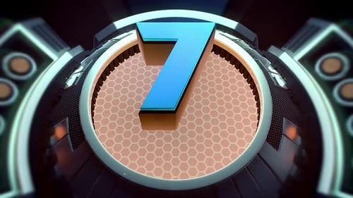 Futuristic 3D Countdown Timer Opener for Events
