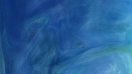 Glitter Fluid Ink Water Particles Texture Blue