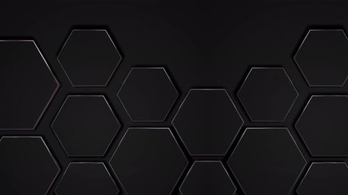 4k Black Hexagon Soft Background 13