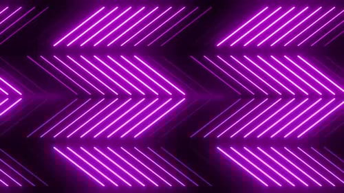 Dynamic neon arrows pulsing with vibrant, modern energy flow