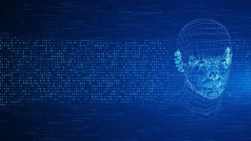 Digital Futuristic Artificial Intelligence People Brain of AI Deep Learning Innovative Technology