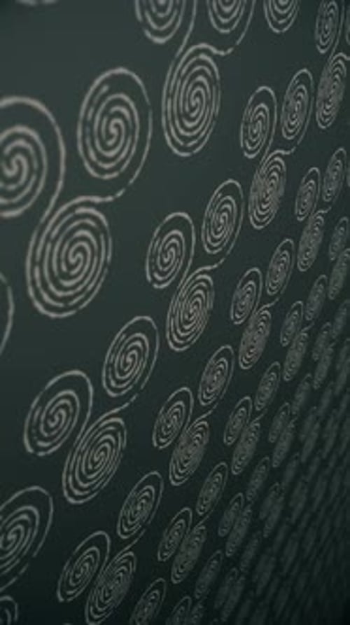 Vertical Video - Celtic Triskele Spirals Pattern Background