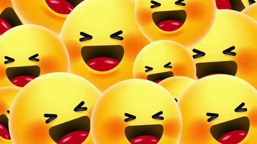 Emoji hearty laughter transition alpha channel
